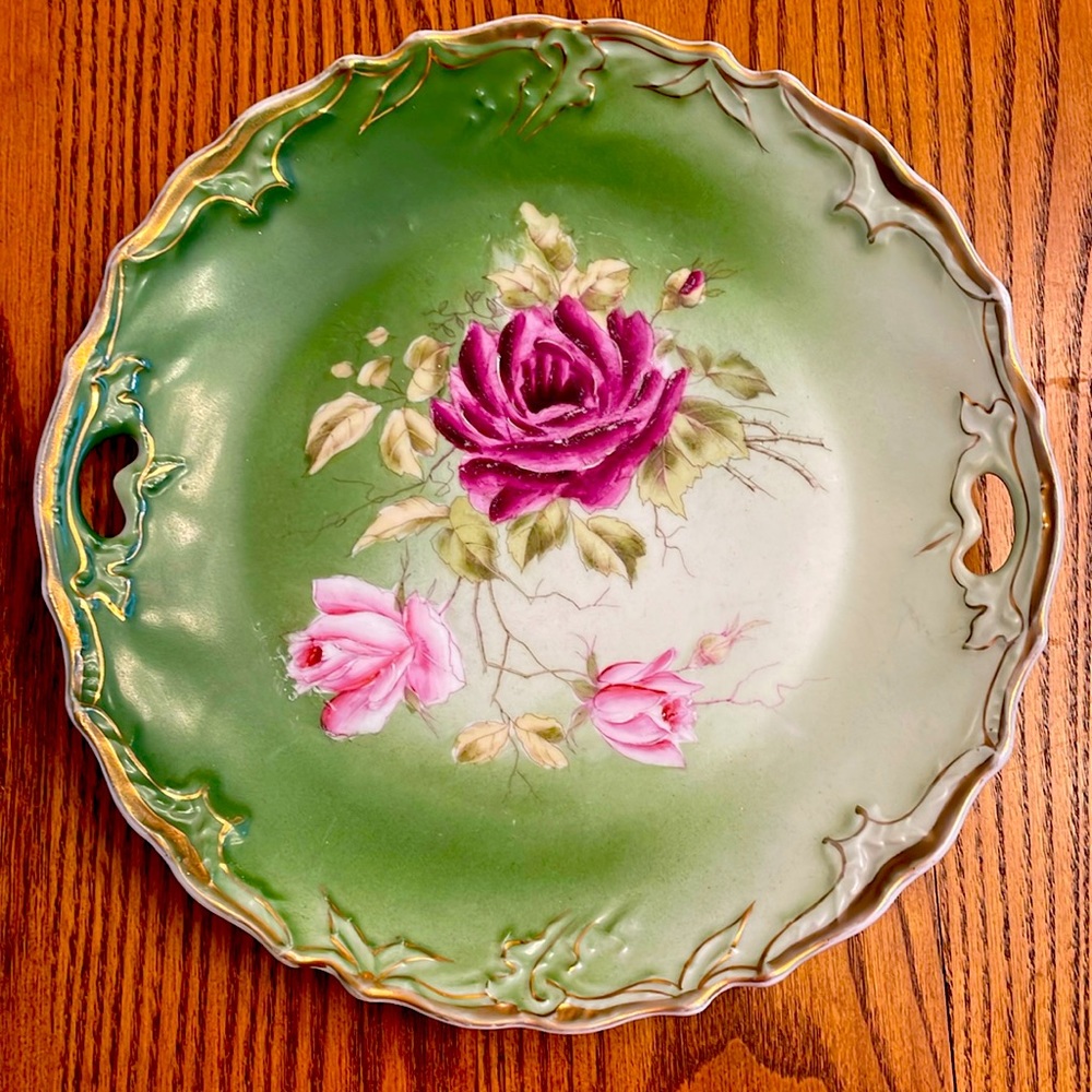 Handpainted vintage plate